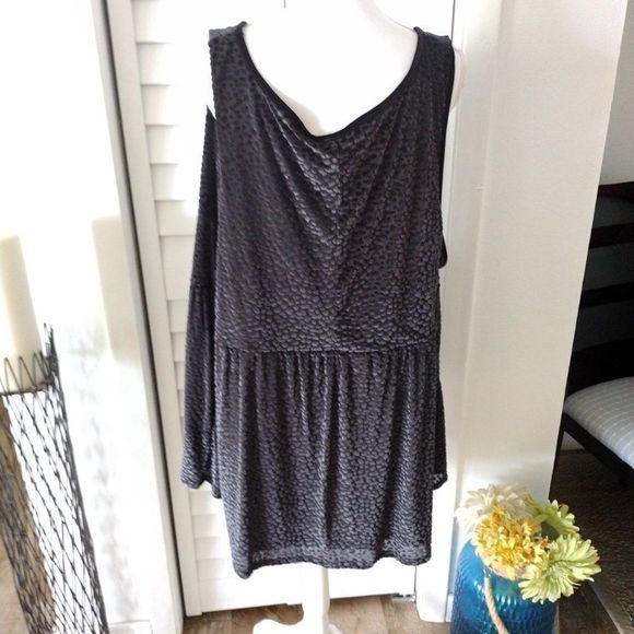 NWT 5X Torrid Peplum Leopard Burnout Velvet Sleeveless Blouse - Picture 5 of 9